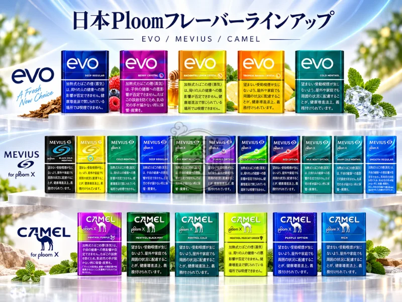 日本Ploom煙彈 MEVIUS七星CAMEL駱駝EVO菸彈21種口味