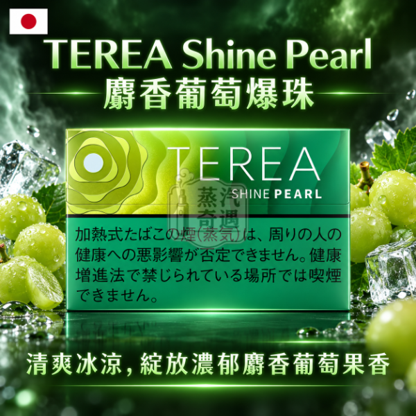 【加熱菸全家口味推薦】日版TEREA口味 麝香葡萄爆珠|整條10盒|相容IQOS ILUMA系列主機|日本原裝現貨